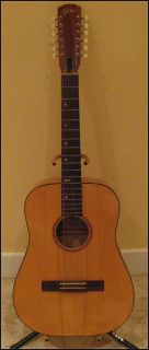 Late 1960s Vintage Goya TS 4 12 String Acoustic Guitar Made in Sweden