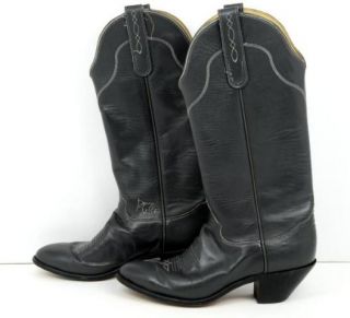 Tony Lama Gray George Strait Western Cowgirl Boots Size 6.5B