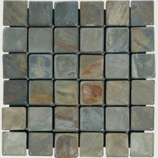 Slate Mosaic 2X2 Granite Floor Tile Rustic Gold