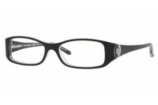 Vogue Vo 2624B Eyeglasses Styles Top Black Transp Glitter VO2624B 1688