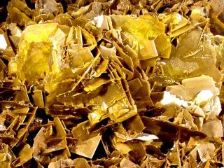 Golden Brown Wulfenite Crystals Defiance Mine AZ