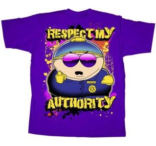 Southpark T Shirt Cartman Respect My Authority