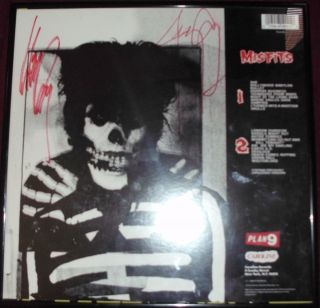 Misfits Glenn Danzig Jerry Only Signed Framed Album Caroline