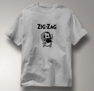 Zig Zag Rolling Papers Retro Zigzag Smo T Shirt XL Gray