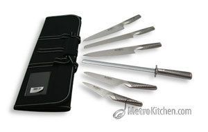 Global 7 Piece Professional Chefs Knife Set   MetroKitchen Exclusive
