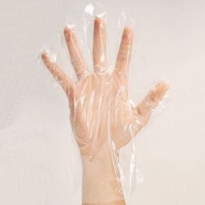 Disposable Clear Poly Gloves Large Qty 100 New
