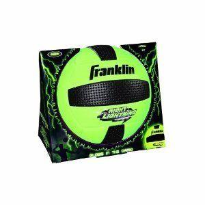 Franklin Sports Glow in The Dark Official Size Volleyball Ball