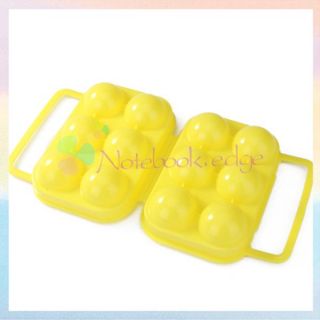 Portable Folding Picnic 6 Eggs Container Carrier Keeper Storage Random