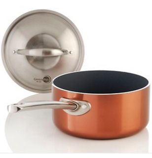 Todd English GreenPan Copperfused Elite Gourmet 2qt Covered Saucepan