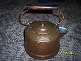 Vintage Hammered Copper Tea Kettle