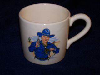 Vintage Hopalong Cassidy Childs Cup Ceramic George Good