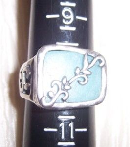 Silpada Sterling Silver Blue Green Quartz Ring Size 10 R2266 ~ New