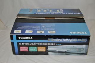 New Toshiba D VR4X Hi Fi VCR DVD Video Recorder