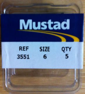 Mustad Treble 3551 Size 6 5 Hook Package New Unused