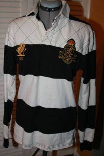 Vintage Ralph Lauren #5 Polo rugby fully embroided with crests mens