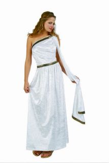 Woman Toga Greek Goddess Costumes Roman Empress Dress White Purple Red