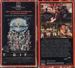 VHS Thank God Its Friday Jeff Goldblum Donna Summer
