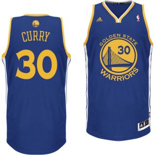 Golden State Warriors Stephen Curry Blue Replica Jersey Sz Youth Large