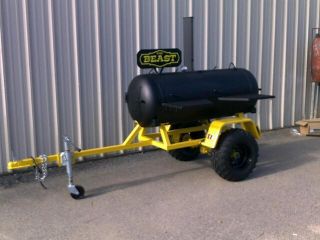 Beast Charcoal Grill on Wheels