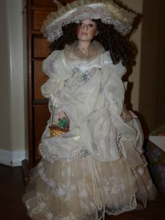 Porcelain Doll 30 Goldendale Collection with Stand Lana