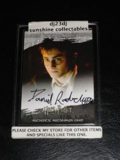  Potter 2 Autographs auto Daniel Radcliffe, Rupert Grint (Ron Weasley