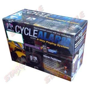 Gorilla Cycle Ultra Compact Motorcycle Alarm   w/ 2 Way Paging System