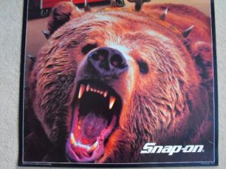 NEW Snap on Tools RARE AND COLLECTABLE 2 ft x 3ft GRIZZLY BEAR / 55