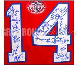 Patriots 1985 Team Signed Steve Grogan Authentic Throwback Jersey GA