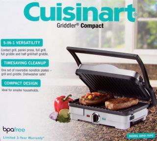 New Cuisinart Griddler Griddle Panini Press Grill