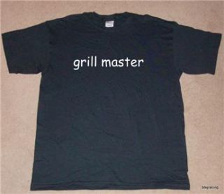 Grill Master BBQ Smoker Cooking T Shirt Black s XXL