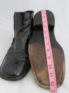 Gordon Rush Mens Ankle Boots Boot Leather Slip on Zipper 45 12 Italian