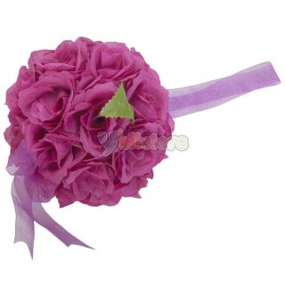 New Silk Kissing Flowers Ball Wedding Decoration Purple