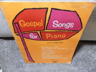 Gospel Songs for Piano arranged by Fred Bock Word music 1966 vintage