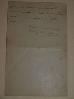 Grover Cleveland Signed 1891 ALS Vanderbilt Association