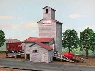 115 Farmers Grain Co Elevator HO Laser Cut Kit by AMB