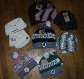 Armada Skis Beanies Hats Brand New With Tags Throwback Rare JJ