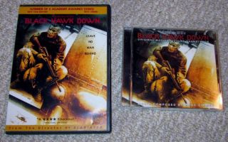  Hawk Down DVD CD Soundtrack Lot Josh Hartnett Hans Zimmer Music