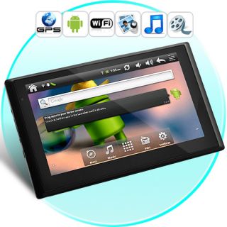 Car HD GPS 7 inch Touchscreen Navigator Android 2 2 Tablet WiFi FM 4GB