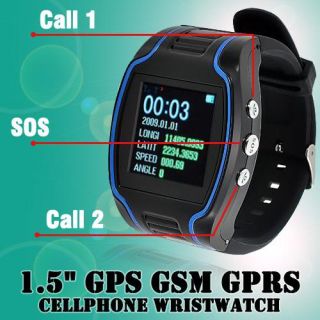 Quad Band Personal Kids Watch GPS Tracker Wrist Two Way Talking SOS