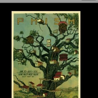 2012 Phish Alpine Valley Poster Print