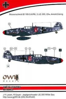 Owl Decals 1/48 MESSERSCHMITT Bf 109G 6 2./JG 300 Ofw. Arnold Doring