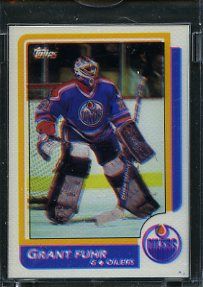 1986 Topps Hockey Color Key Set Grant Fuhr Oilers