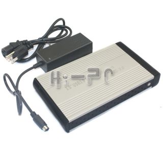 USB 2 0 Hard Disk Drive SATA HDD Case Enclosure Case Silver for