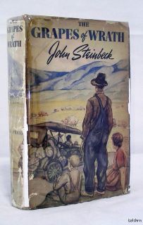 The Grapes of Wrath John Steinbeck 1st 1st First Edition 1939 Classic