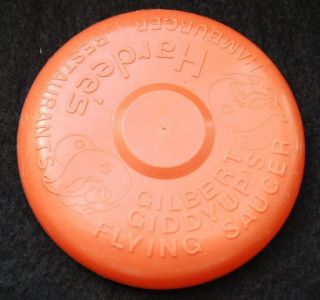 1970s Hardees Hamburgers Frisbee Disc w Gilbert Giddyup Fast Food