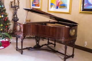 Vintage 1930 Hardman Peck Comp Louis XVI Baby Grand Piano Fully