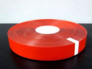 35mm Film Leader (Red) 1000 FT Roll Approximately.