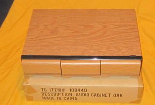  Cabinet 3 Drawer 42 Tape Capacity New in Box Oak Wood Grain