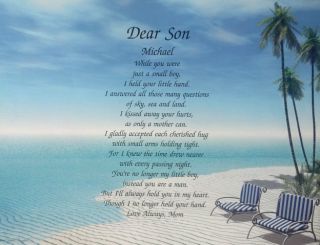  Son Personalized Gift Idea for Grown Son Birthday or Christmas