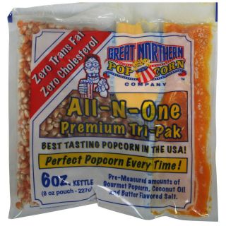 Great Northern Popcorn 1 Case 24 of 6 Ounce Popcorn Portion Packs Kit